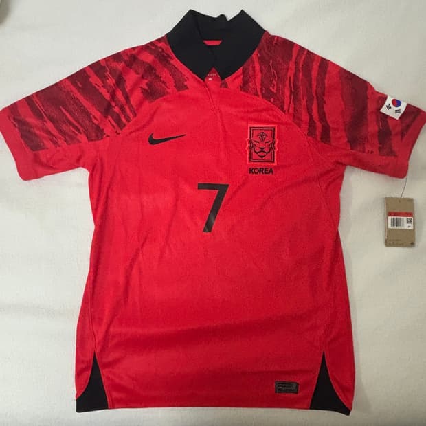 나이키 코리아 드라이핏 스타디움 홈 숏슬리브 저지 글로벌 레드 -아시아