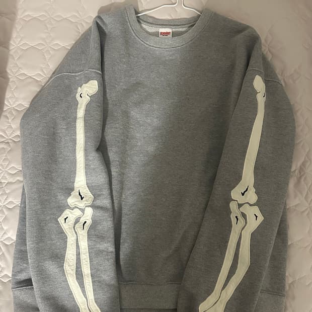 블랙아웃 본 스웻 그레이 L