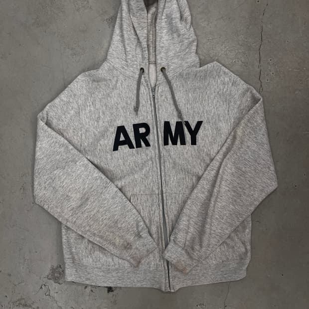 90s army TALON zipper 후드집업