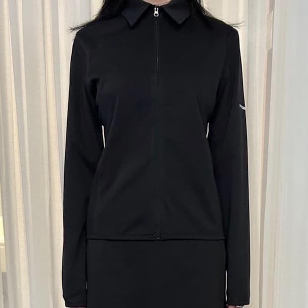 지초이 컴포트  23-002 집업 셔츠 블랙 1사이즈