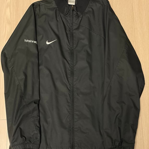 나이키 블랙 스우시 바람막이 자켓 100
