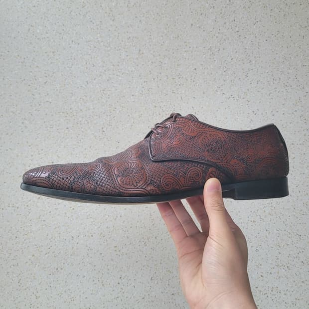 프라다 더비 로퍼 브라운 8 270 made in italy