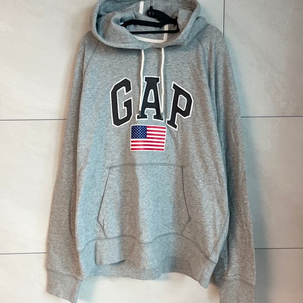 갭 GAP 성조기 후드티 그레이 (XL) 
