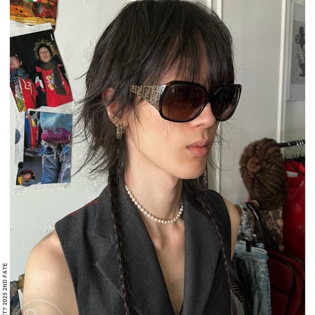 00s FENDI Zucca Temple Vintage Sunglass