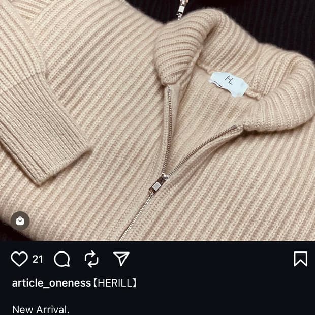 [3]헤릴 골든캐시 코위찬 스웨터