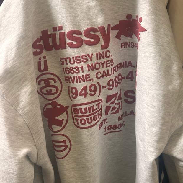 스투시 dna 후드집업 애쉬헤더 XL 급처