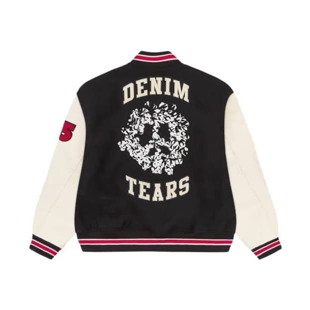 [L] 데님 티어스 바시티 자켓