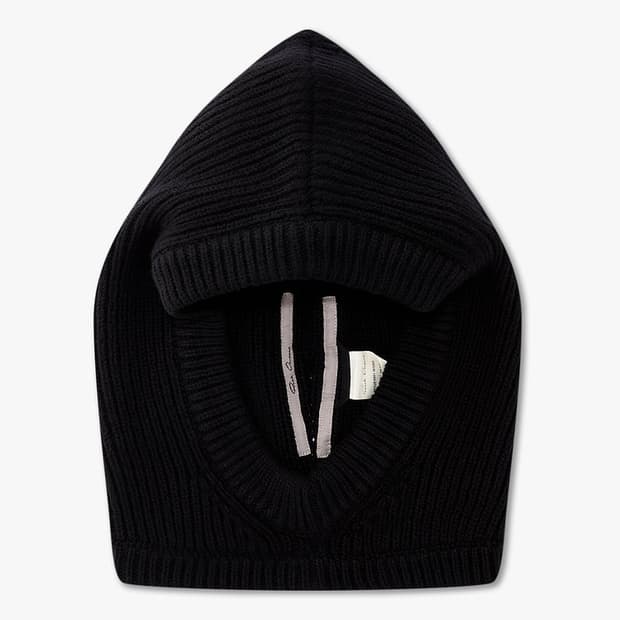 릭오웬스 25fw 캐시미어 바라클라바/블랙