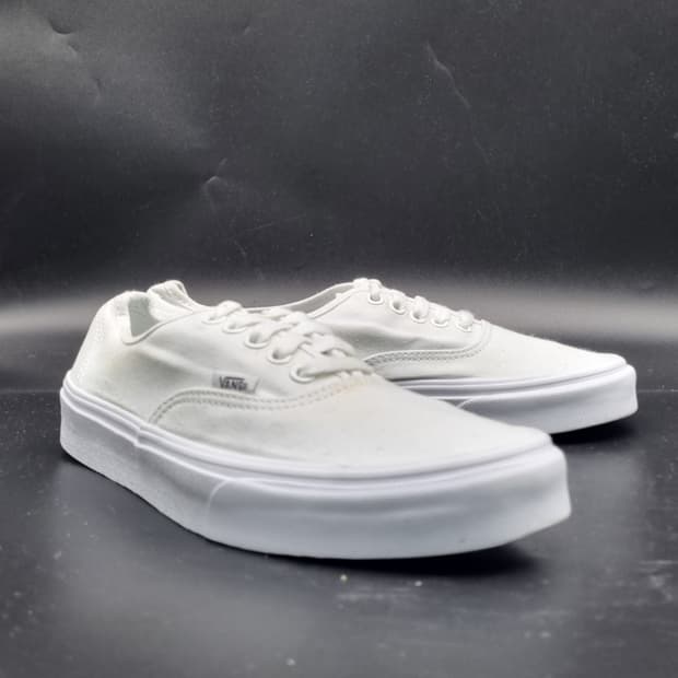 반스 어센틱 화이트 스니커즈 265