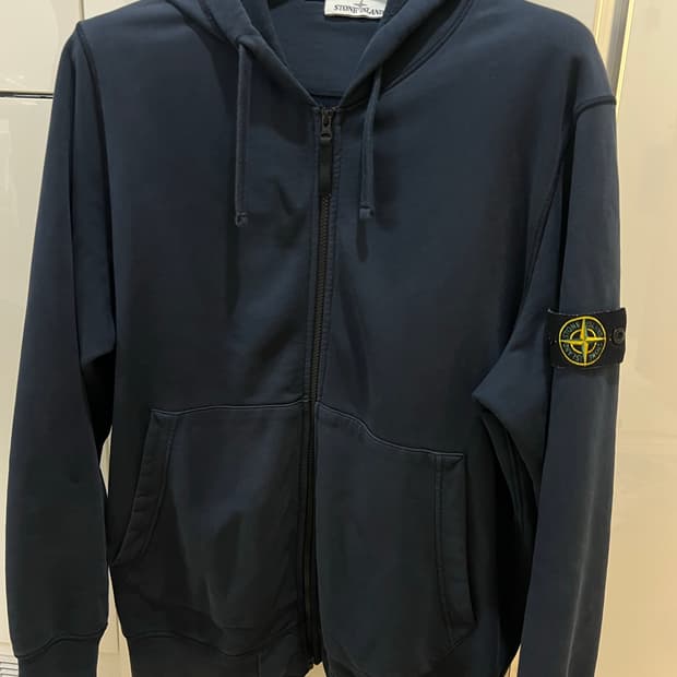 스톤아일랜드 네이비 후드집업 2xl
