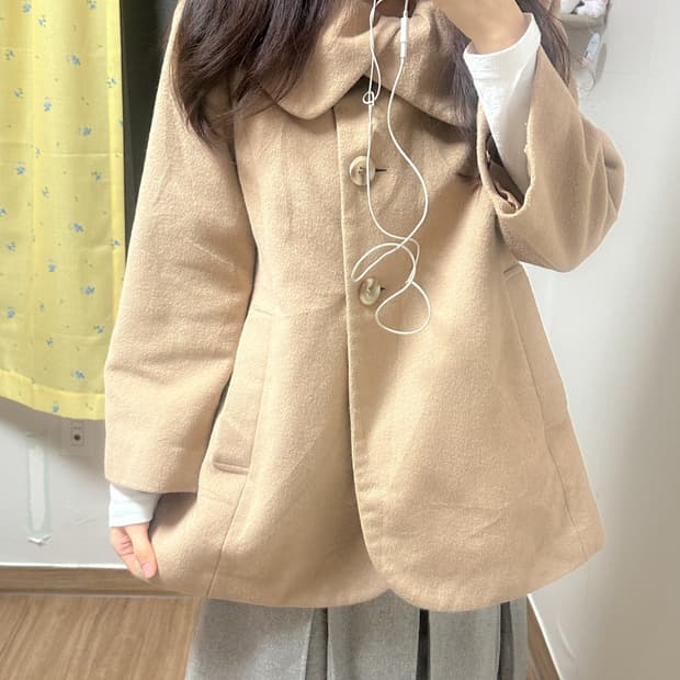 빈티지 라떼 코트 히메갸루 로걀 너에게닿기를 너닿 사와코 모리걸 라떼갸루