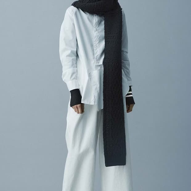 요지야마모토 x 카요나카무라 19aw 울 터틀넥 머플러