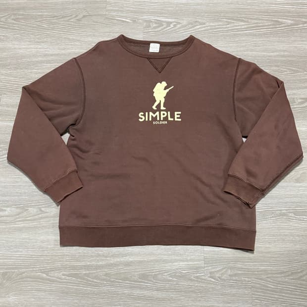 90s 베이프 스웻셔츠 맨투맨 브라운