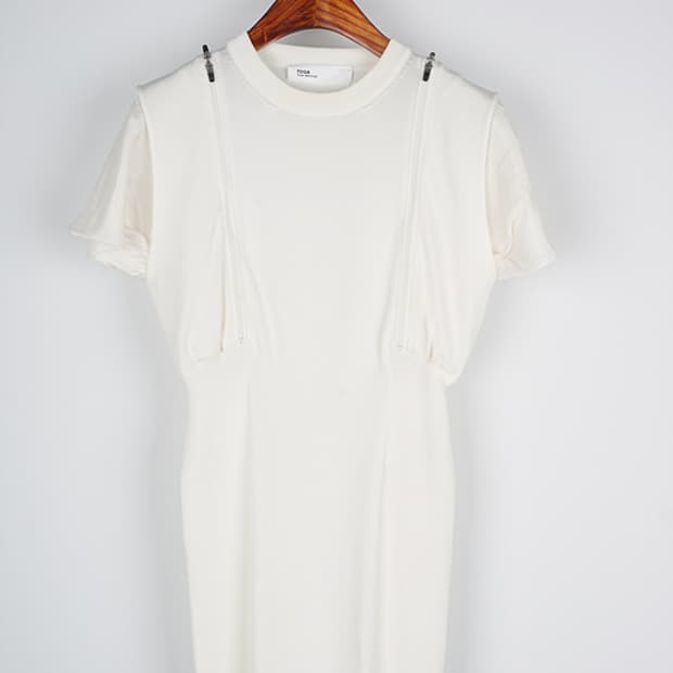 TOGA ARCHIVES shoulder zip knit top
