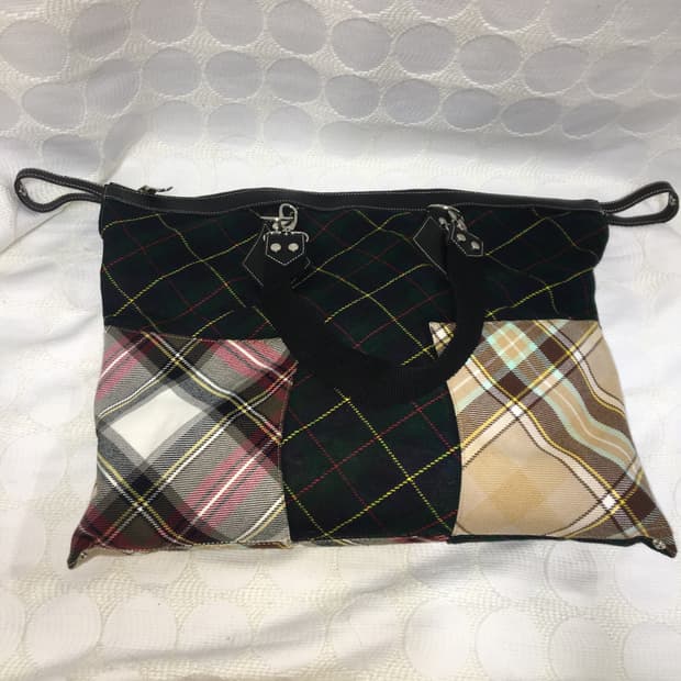 vivienne westwood 타탄 체크 가방