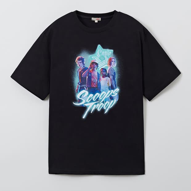 [새제품/단종] 기묘한이야기 티셔츠 Black L