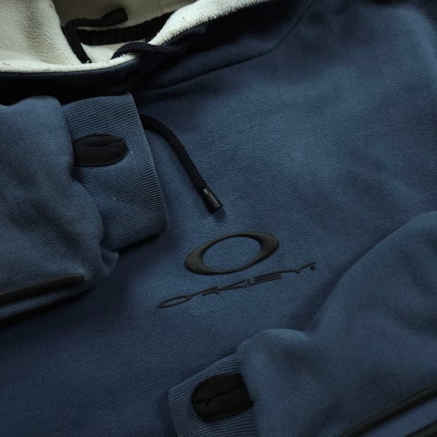 00s 오클리 아이콘 로고 오버핏 후드 티셔츠