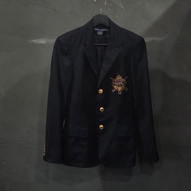 여성 랄프로렌 울 블레이저