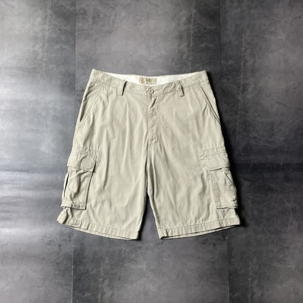 DOCKERS 다커즈 빈티지 베이지 코튼 카고 하프팬츠 A00727