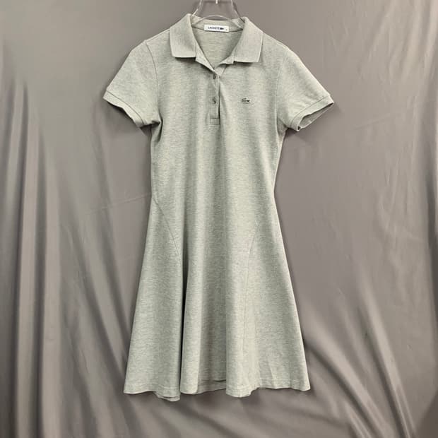 34 라코스테 절개 플레어 PK 반팔 카라티 폴로 원피스