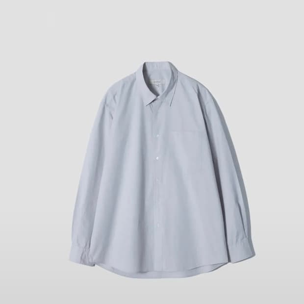 [1회착, 50] 퍼스트플로어 60수 새커셔츠 실버그레이