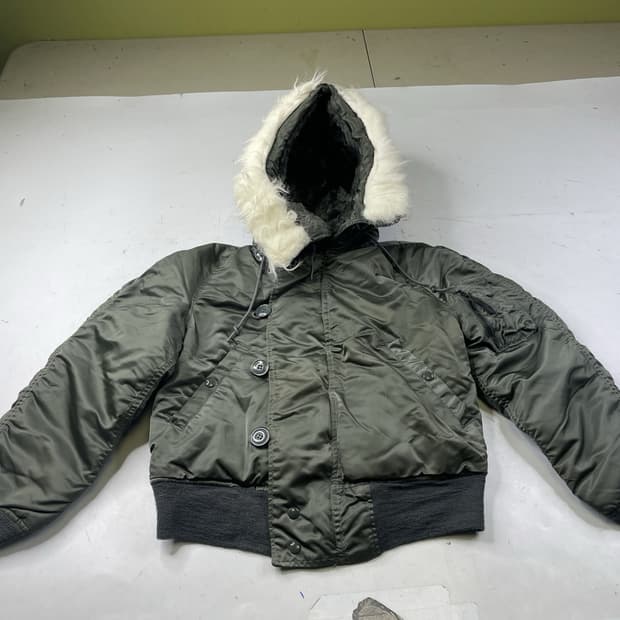 80s 알파 인더스트리 N-2B 헤비 플라잉 자켓