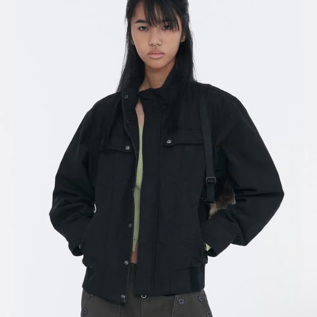 웰빙익스프레스 Washed Everyday Jacket Black