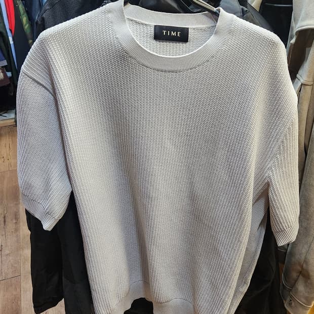 타임 남성 반팔 니트 100