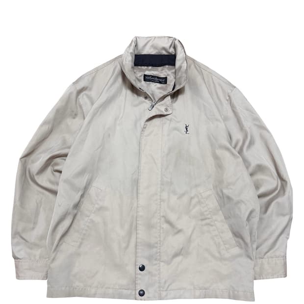 YSL 입생로랑 베이지 블루종 자켓