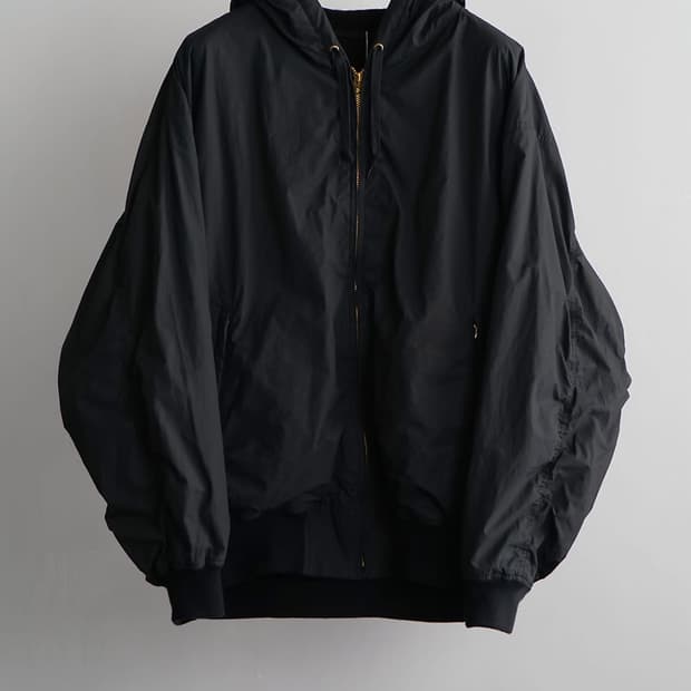 코모리 코튼 나일론 집 파카 블랙 1