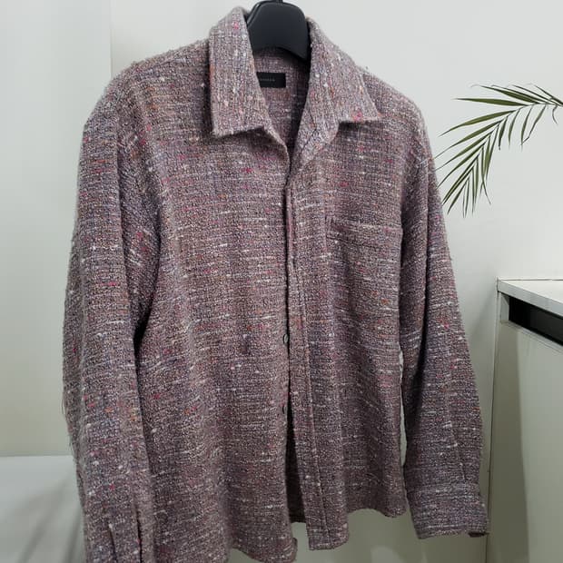 크러쉬어게인 울 트위드 아우터 셔츠