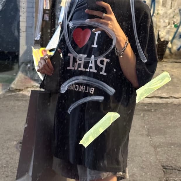 발렌시아가 아이러브파리 반팔 S