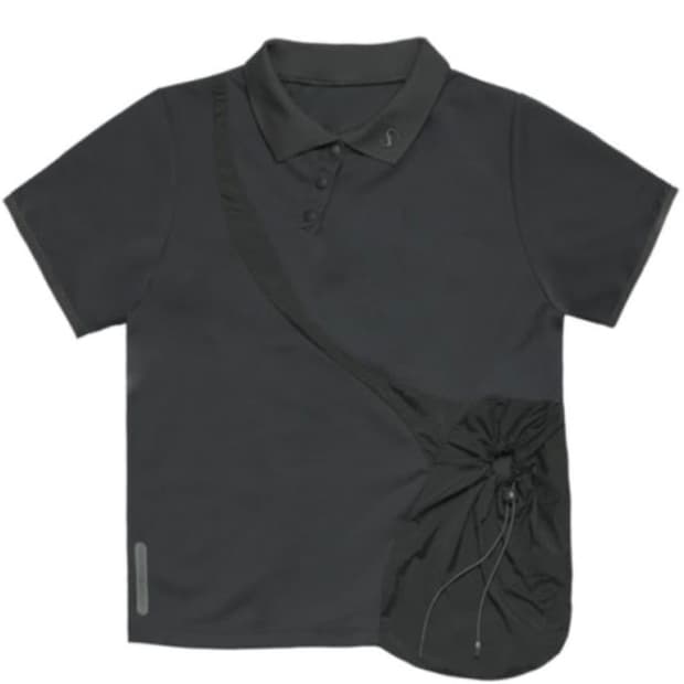 오호스 스트링 홀 피케 티 티셔츠  String Hole PK - t