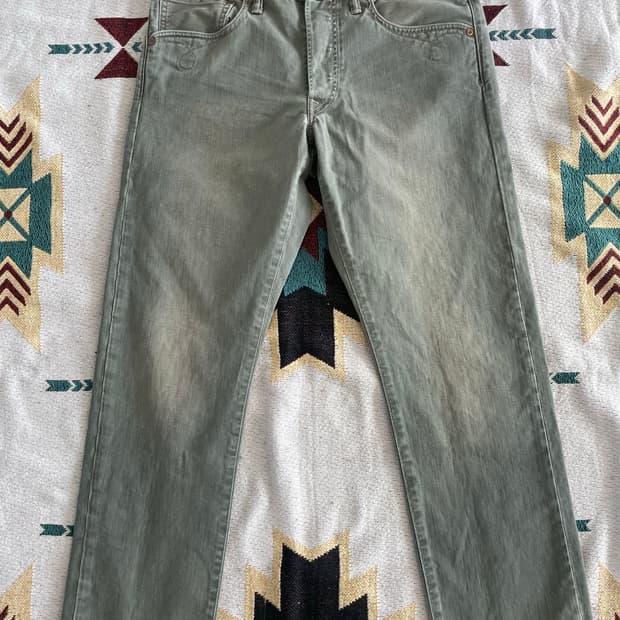 RRL 그린 스트레이트레그 웨스턴 진(32x30)