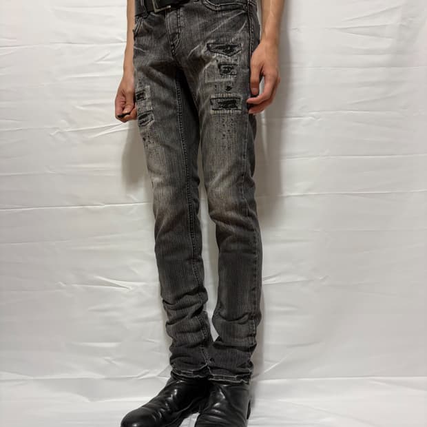 Rush Hour Black Distressed Skinny Jeans