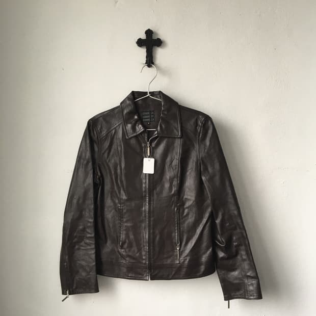 Fake leather jacket