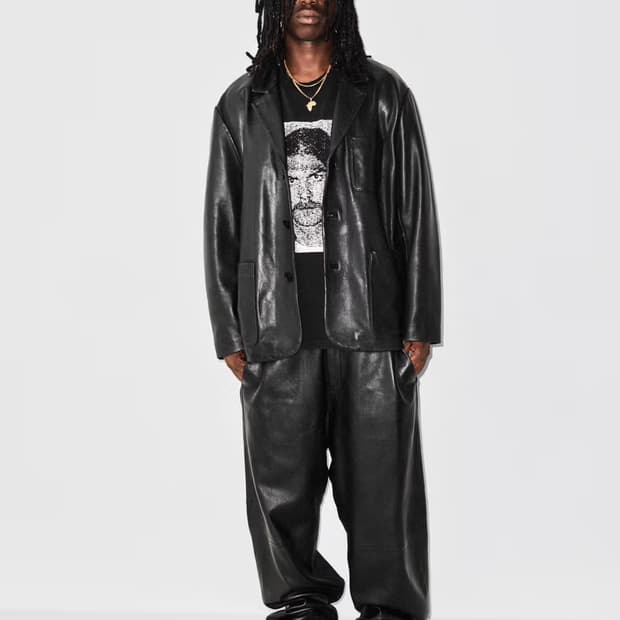 25fw 슈프림 레더 블레이저