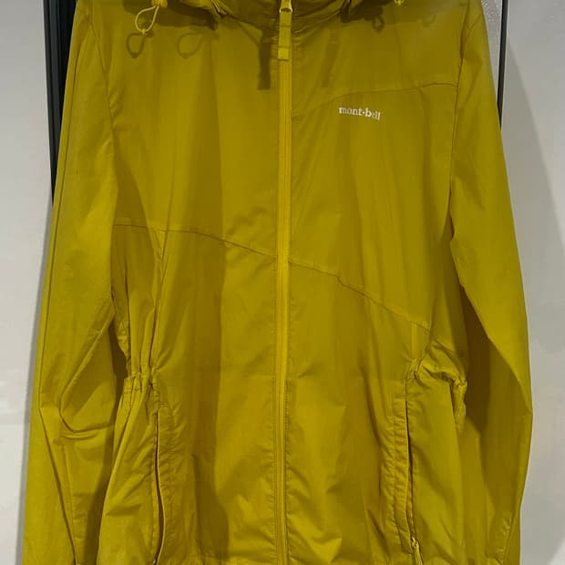 몽벨 후드 바람막이 자켓 옐로유 M