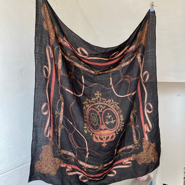 빈티지 바로크 프린트 패브릭