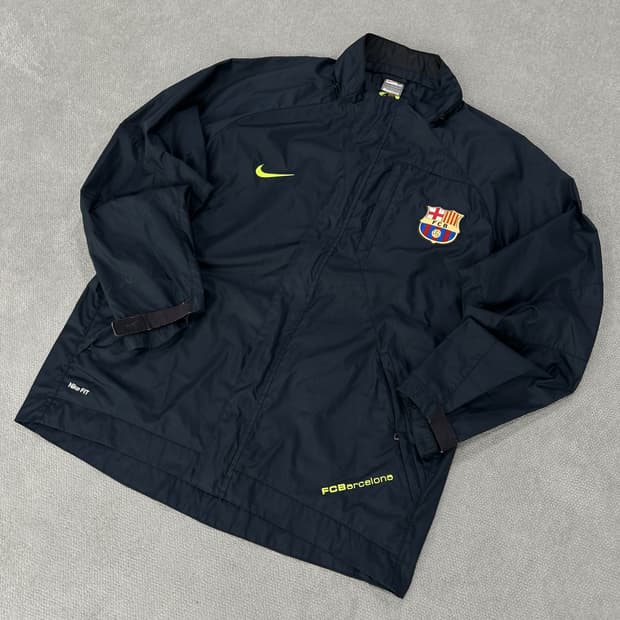 나이키 FC 바르셀로나 바람막이 자켓 네이비 m