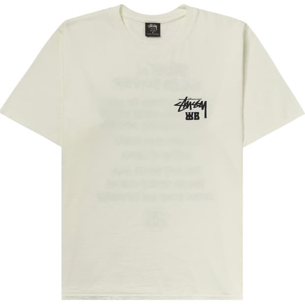 스투시 x 웨일즈 보너 오션 송 티셔츠