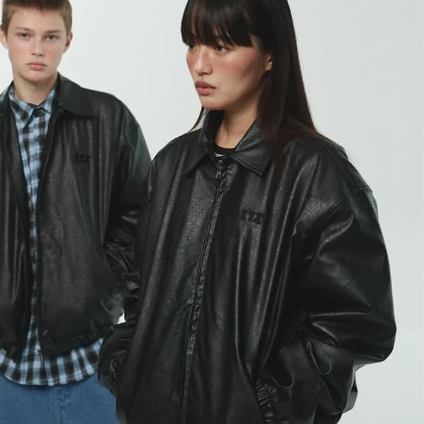 ITZAVIBE 잇자바이브 비건 레더 자켓