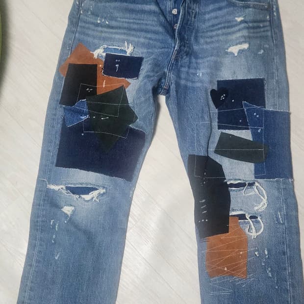 리바이스 패치워크 진 W36 L32