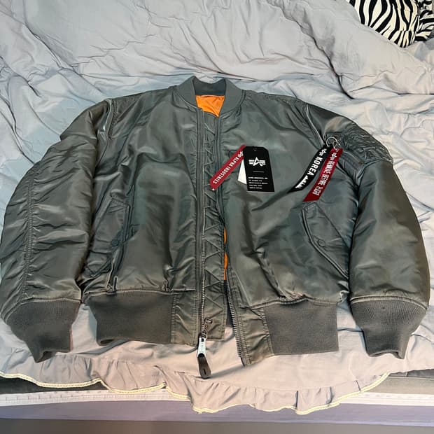 알파인더스트리 ma-1 건메탈 XL