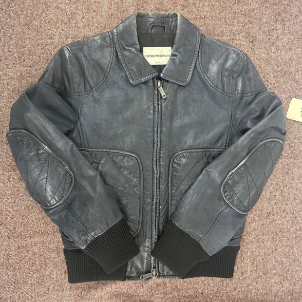 EMPORIO ARMANI 베라펠레 레더 자켓 a231
