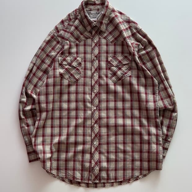 랭글러 웨스턴 체크 셔츠 XLT