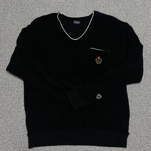 헤리티지플로스 타올 브이넥 니트