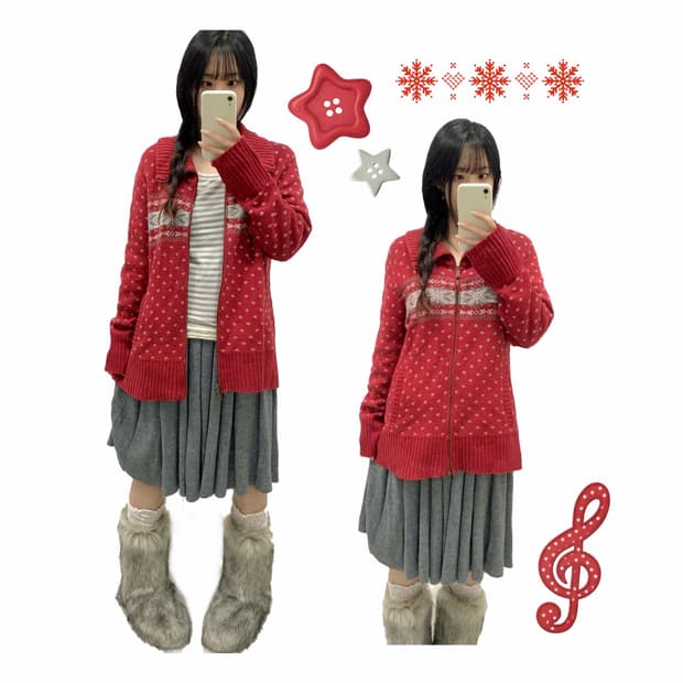 [olive des olive] 코디셋 ! 체리맛 🍒 노르딕 모리 코디