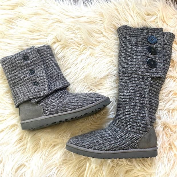 어그 카디부츠 차콜 230 ugg cardy knit 니트부츠