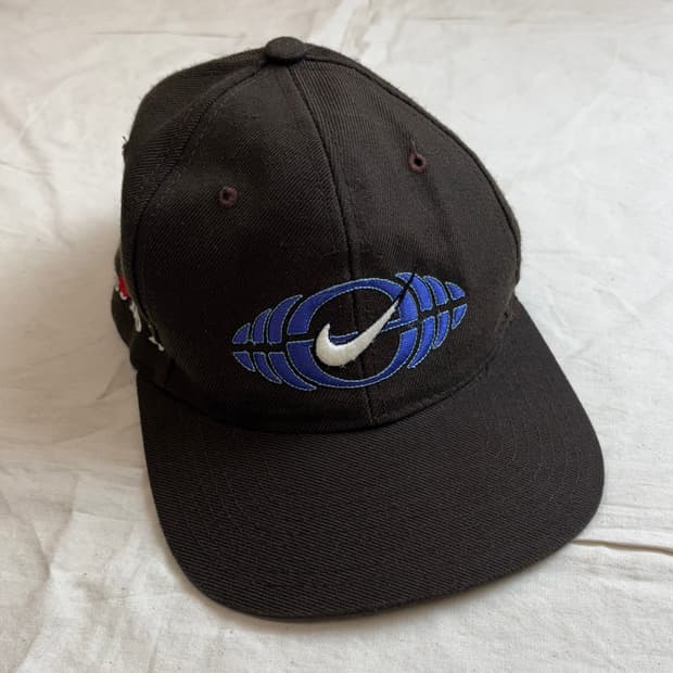 나이키 90s usa 빈티지 브라운 캡